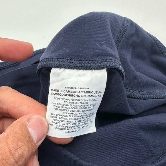 Nike Womens Navy Blue Tight Fit Pull On Leggings Size Medium - Picture 6 of 13